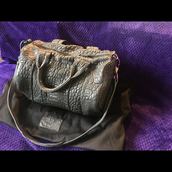 Alexander Wang iridescent black leather Rocco bag - Picture 5 of 16